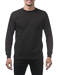 Pro Club Men's Heavyweight Cotton Long Sleeve Crew