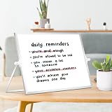 DOLLAR BOSS Double Sided Magnetic Desktop Whiteboard 30x40cm A3 Stand 8 Pens view 7