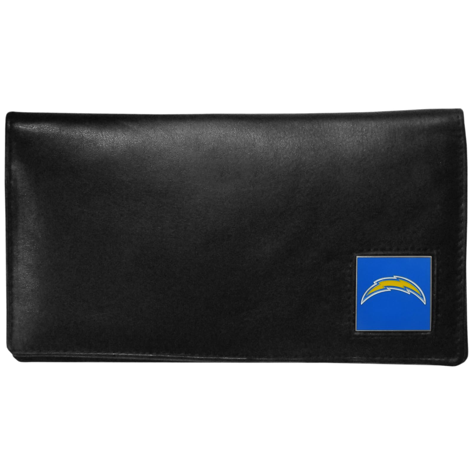 Siskiyou NFL Sports Fan Shop Los Angeles Chargers Deluxe Leather Checkbook Cover One Size Black