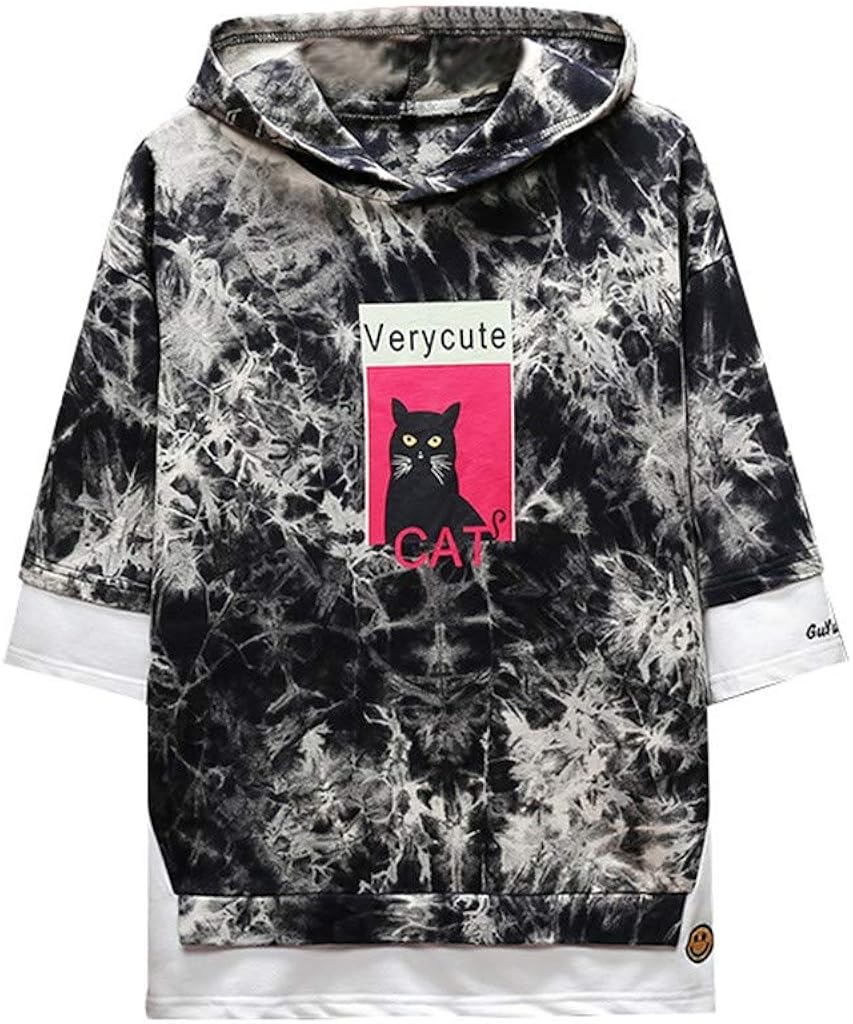 tie dye cotton hoodie