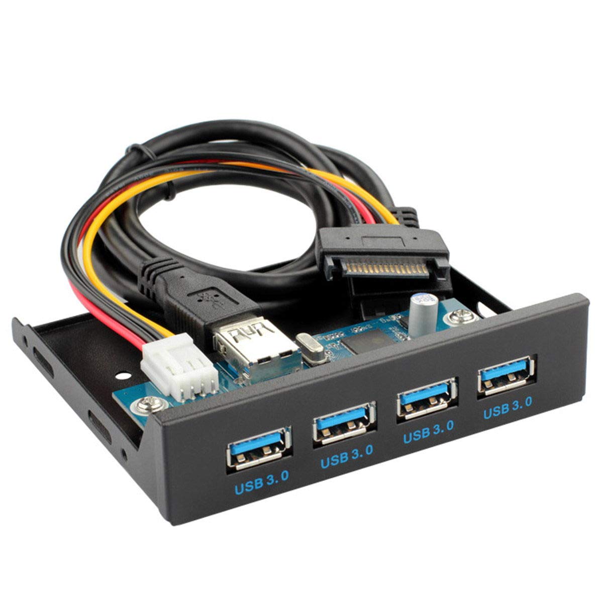 JSER U3-109 XL-27 USB 3.0 HUB 4 Ports Front Panel to Motherboard 20Pin Connector Cable for 3.5inch Floppy Bay