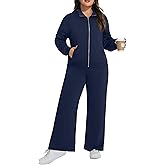 Auciccoo Plus Size Women 2 Piece Outfits Sweatsuits Zip Up Sweatshirt Wide Leg Sweatpants Lounge Set Casual Tracksuit