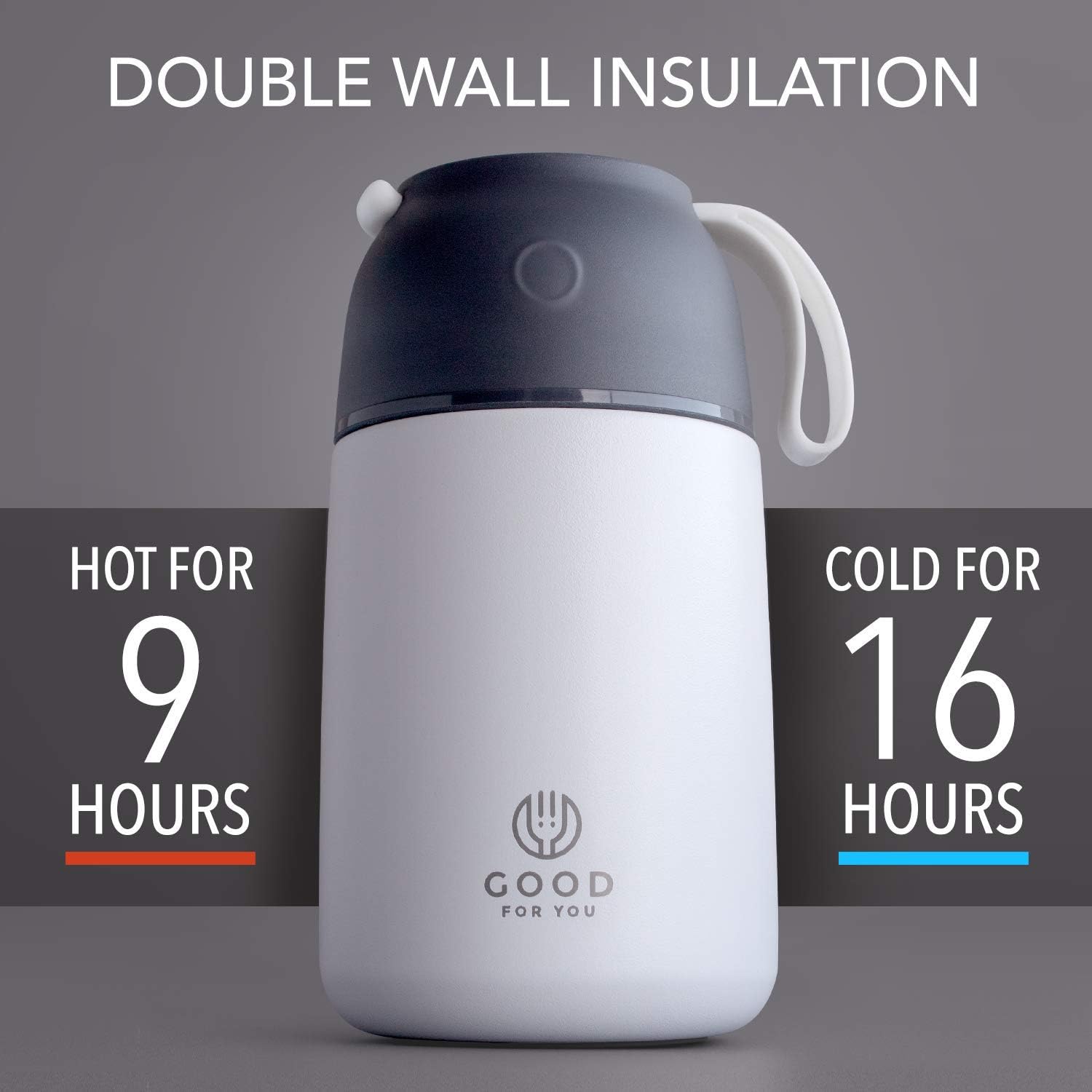 GOOD FOR YOU, Thermal Food flask for hot food Soup containers, ideal as a thermal lunch box - Image 3