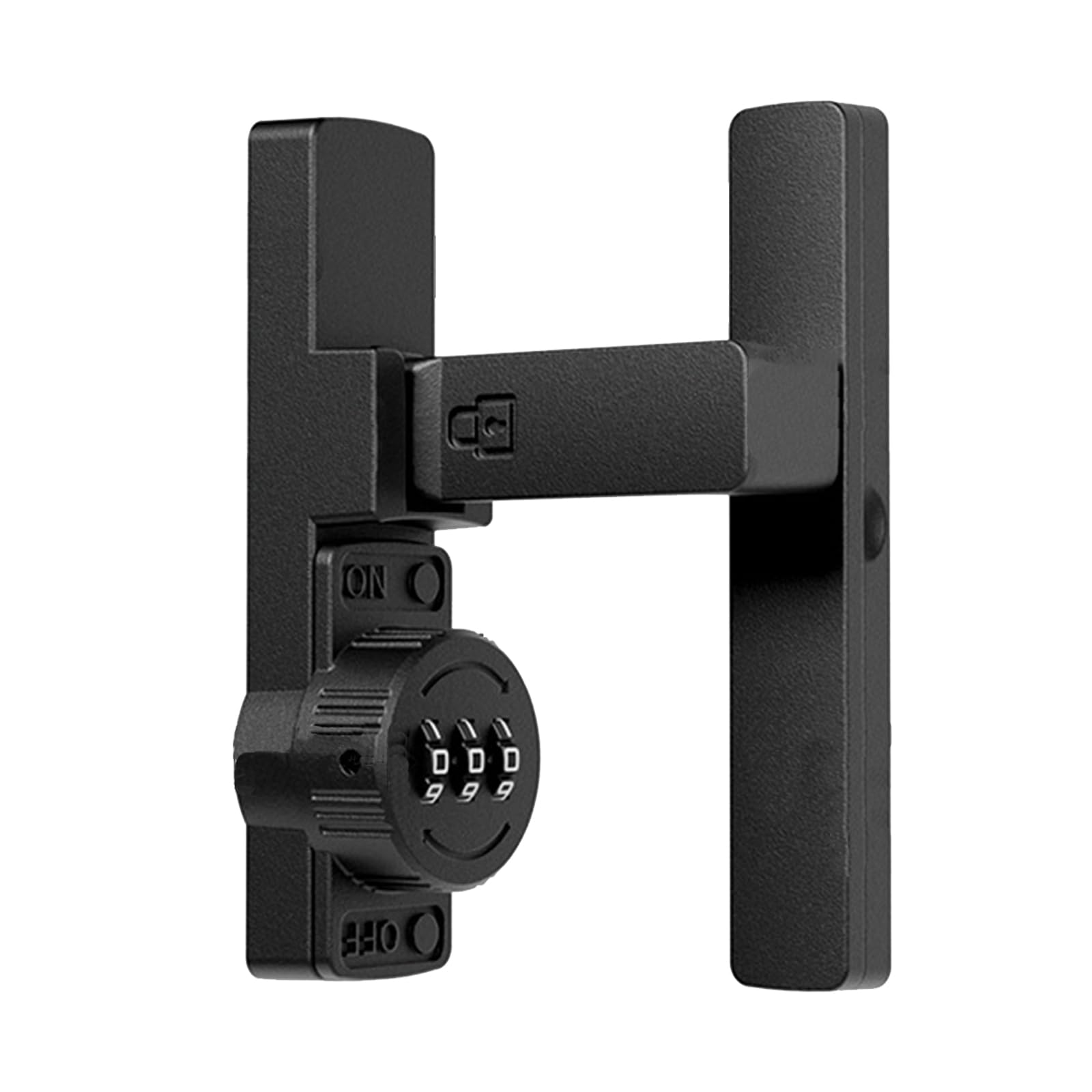 Betensh Barn Door Lock Latch 3-Digit Password Security Sliding Door Lock 90 Degree Flip Latch Lock Gate Latches for Small Doors,Storage Room, Garage, Bedroom，Black