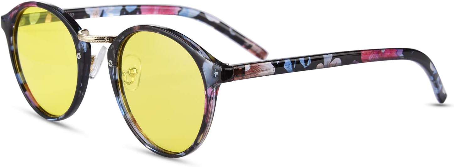 Night Vision Glasses Anti-glare Polarized Driving Sunglasses Round Sun Glasses for women&men