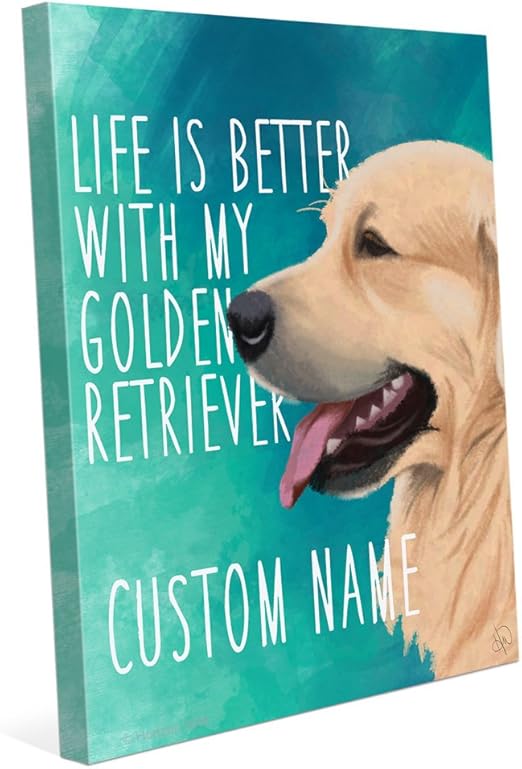 golden retriever wall art