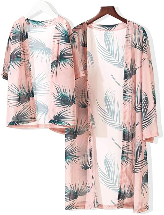 matching kimono and swimsuit