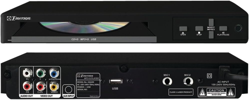 Emerson GQ100 Karaoke Player