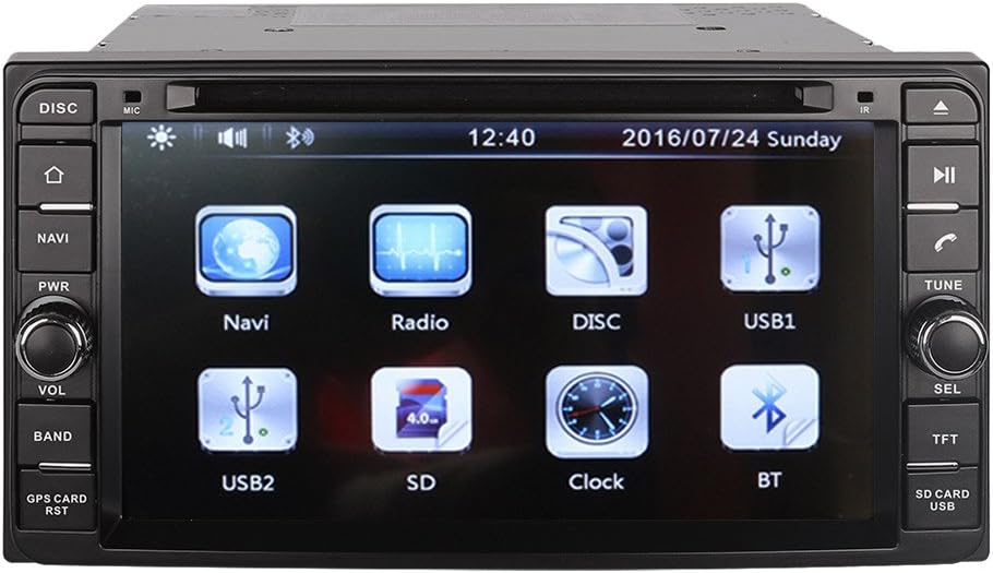 6.95 Inch Touch Screen Car GPS Navigation for Toyota RAV4 FJ Cruiser Alphard PREVIA GL HIACE IELAS FORTUNER Stereo DVD Player Video Radio Audio BT SWC AUX in+Free Rear View Camera+Free GPS Map of USA