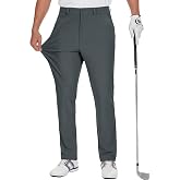Runcati Mens Golf Pants Stretch Dress Work Pants Casual Slacks 30"/32"/34" | Slim Fit Chino, Tapered, Lightweight Fabric, Quick-Dry, 3 Functional Pockets, Straight Leg Trousers, Business Golf Wear