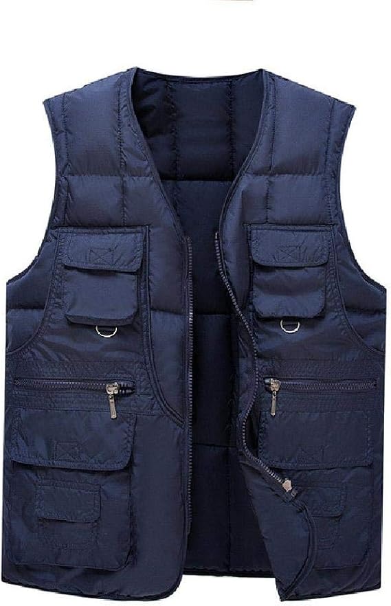JSY Chaleco De Los Hombres Primavera Y Otoño Chaleco Multibolsillo Exterior Chaleco De Pesca De Fotografía Chaleco De Malla De Hombro De Hombre Chaleco (Color : Army Green, Size : M