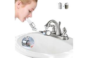 Pure Take Water Filter for Bathroom Sink 1080 Rotating Swivel Faucet Extender Water Purifier for Sink Remove Chlorine, Taste,Odor More Than 99% Relieve Dry, Rough&Itchy Senstive Skin
