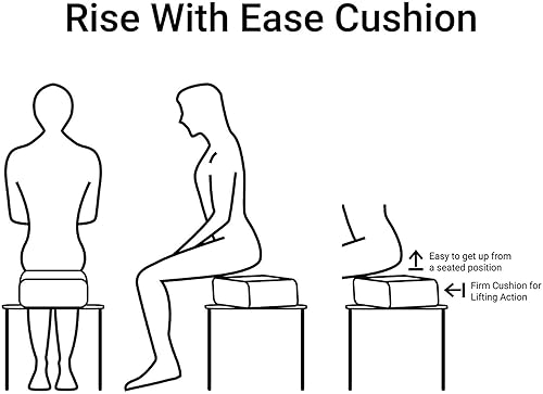 Comfort Finds Rise with Ease Seat Cushion Thick Firm Chair