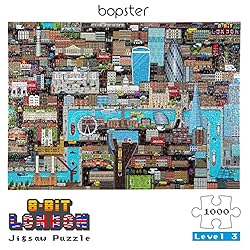 1000 Piece Puzzle - 8-bit Retro Gaming Style London