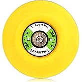 ZHONG AN 3-Inch Dual-Action Hook & Loop Fastener Flexible Backing Plate, 3" Sanding Back Pad for Orbital Sander M6*1.0 Thread(6mm)