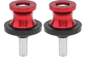 Windance 2pcs Swingarm Bolt, M8 X1.5 CNC Motorcycle Swing Arm Spools Sliders Stand Screw Fit for Aprilia/Yamaha FZ01 FZ03 FZ09 FZ10 MT01 MT03 MT07 MT09 MT125 FZ1 FZ6 FZ8 FZS1000 (Red, 8mm)