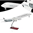 Bswath Large Model Airplane 1:142 Airbus 350 Model Jet Plane Model for Adults with LED Light Gift for Business/Birthday/Christmas