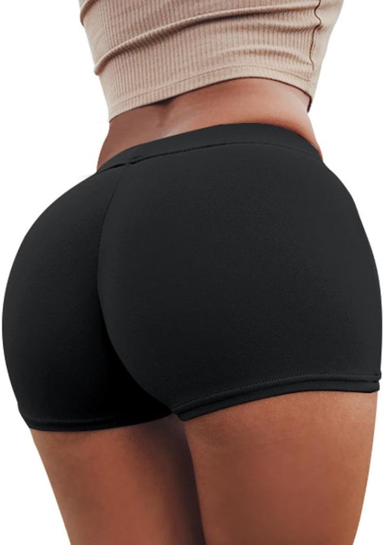 skinny fit gym shorts