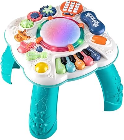 Cemirk Baby Activity Table 6-12 Months Musical Toys 30cm