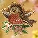 Rockin Robin Beaded Counted Cross Stitch Ornament Kit Mill Hill 2008 Spring Bouquet MH18-8103