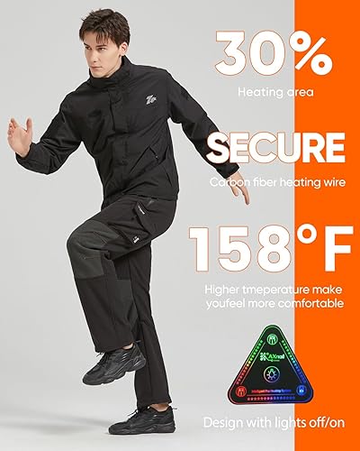 Axnol Heated Pants with 20000mAh Battery Pack Electric Heated Snow