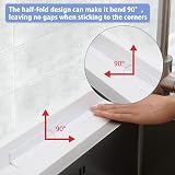 HXC Bath Sealant Tape 2 Rolls 21ft Self Adhesive Anti Mould Waterproof Black view 4