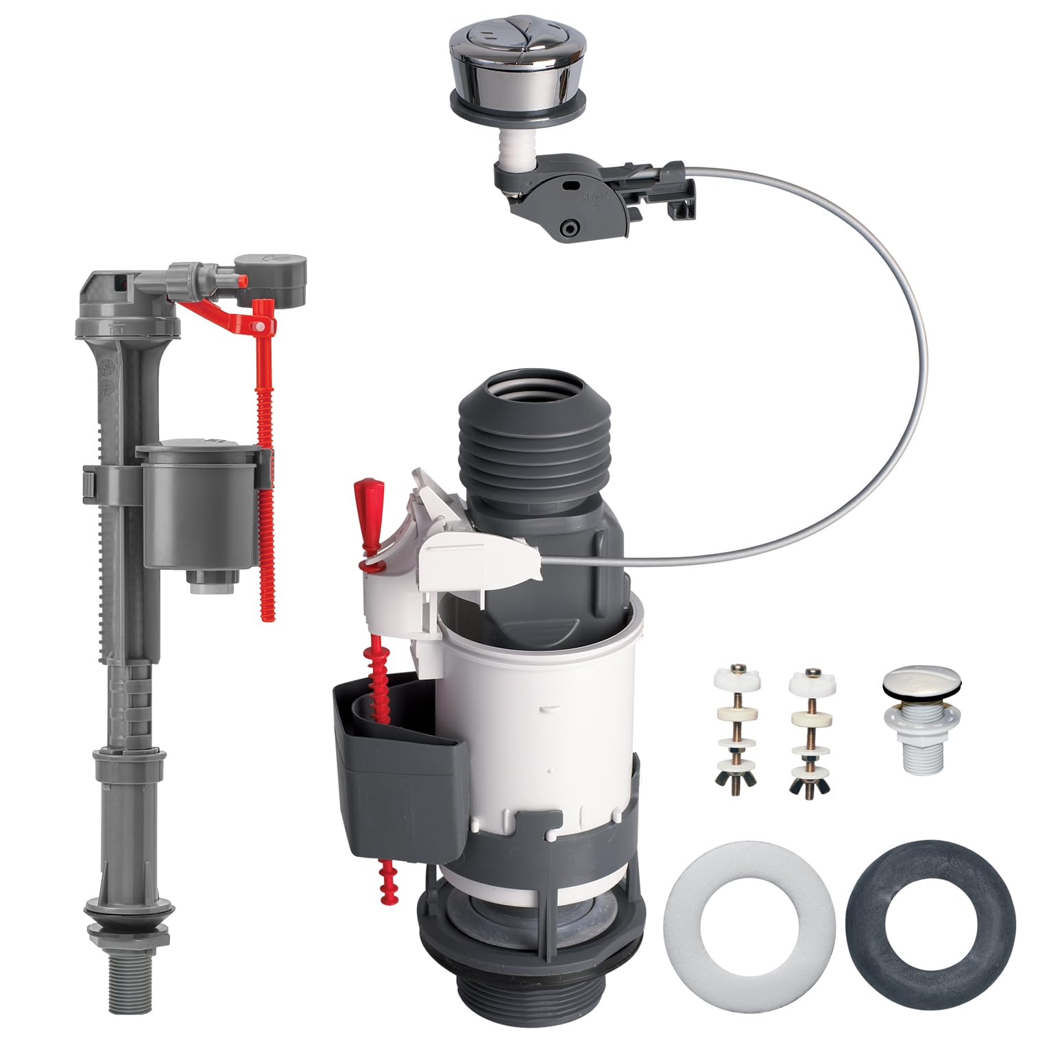 Wirquin Jollyflush + Jollyfill Air Dual Flush Cable Operated Universal Cistern Kit 10120673
