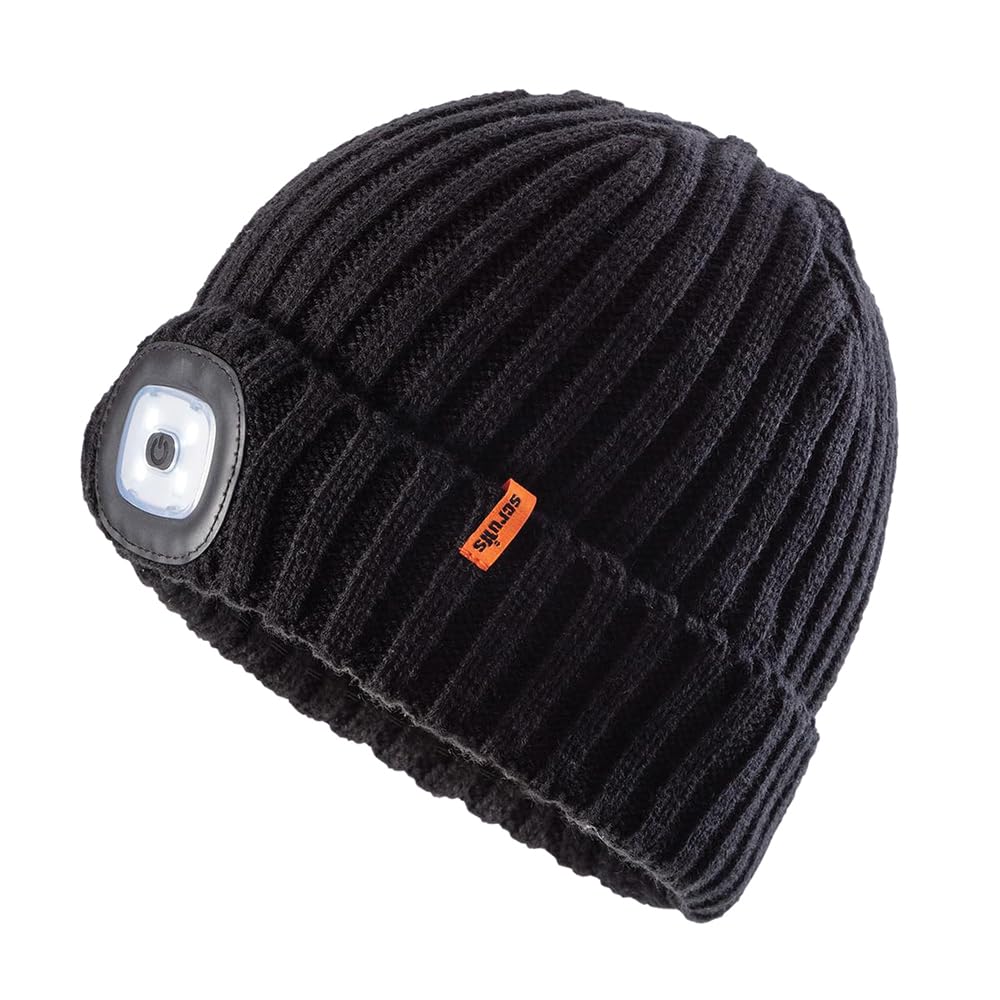 Scruffs T54631 LED Knitted Beanie Black