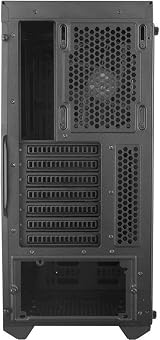 Cooler Master MasterBox MCB-B600L ATX Mid-Tower Red Trim Acrylic Side Panel PC view 7