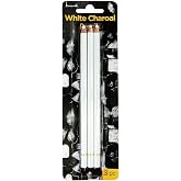 Brusarth Professional White Charcoal Pencils Set, 3 Pieces
