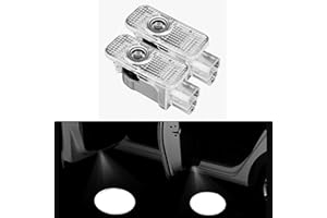 HFYANGZH Door Lights Logo Projector Laser Ghost Shadow Courtesy Light/Never Fade Compatible with Audi A1/A3/A4/A5/A6/A7/A8/Q3/Q5/Q7/R8/RS4/S Series TT/TTS (Big Circle Logo)