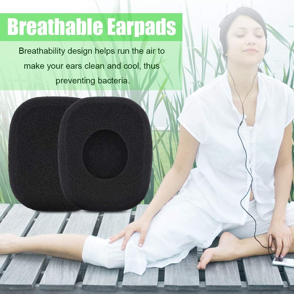 Foam Earpads for Headphone Square Memory Foam Breathable Earbuds Compatible with B&O BeoPlay Form2 2i LC8200 Headphones - Image 4