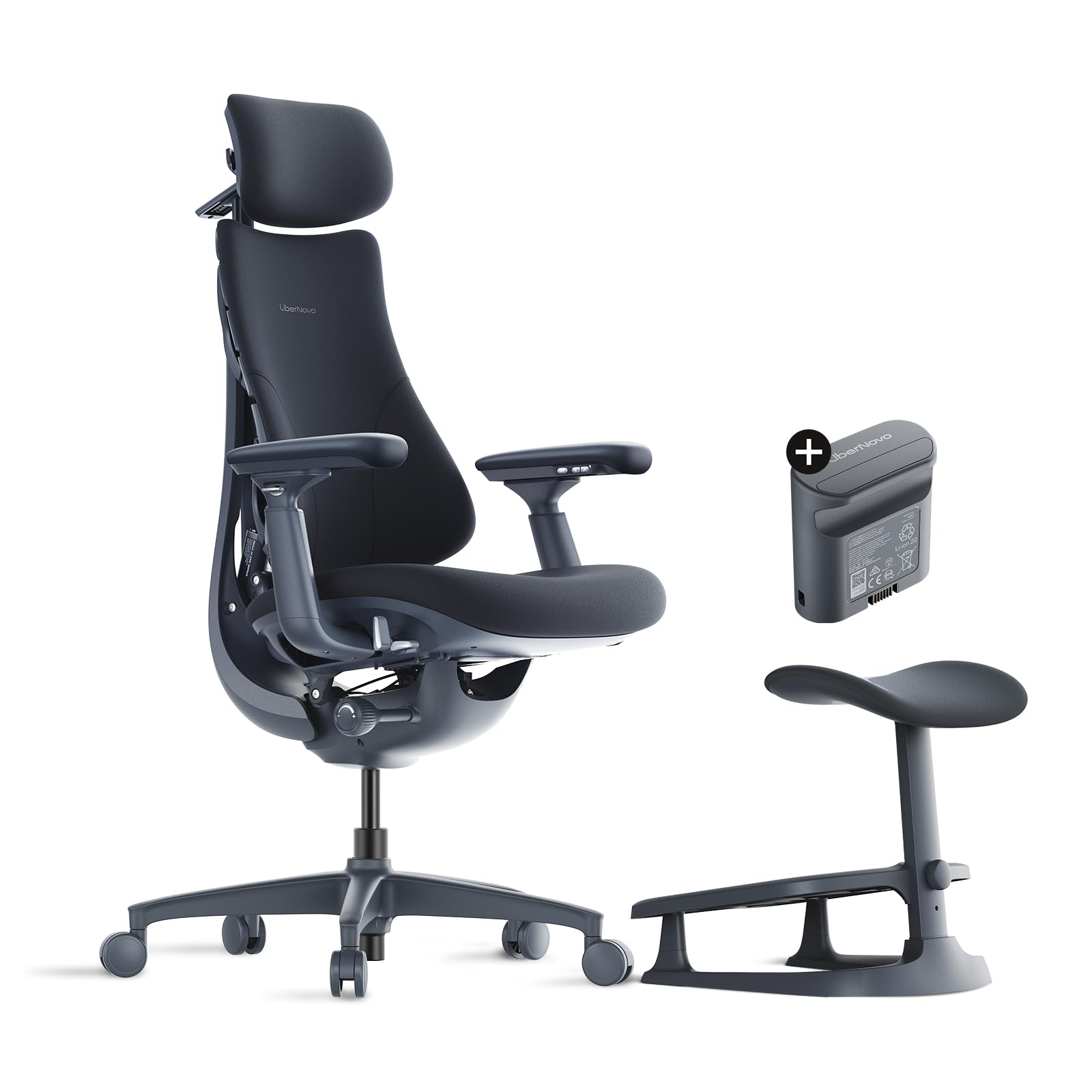 LiberNovo Omni Dynamic Ergonomic Office Chair, Comfy Desk Chair, 48cm