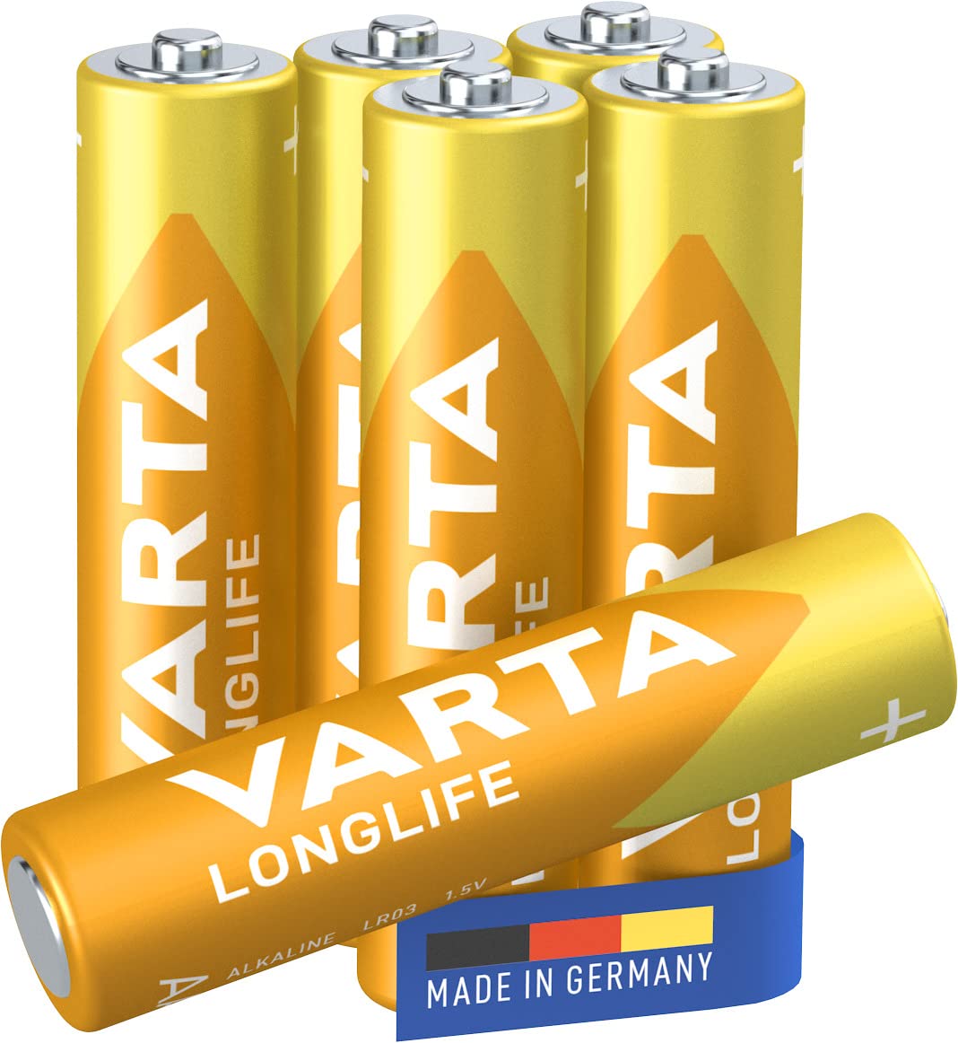 Varta Longlife - AAA (LR03) Alkaline Batteries (Pack of 6)