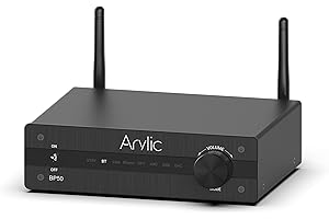 Arylic BP50 Bluetooth 5.2 aptX HD Music Receiver for Home Stereo with HDMI ARC, Phono in, RCA Optical Output for AV Receiver or Stereo Preamplifier and GO Control APP.