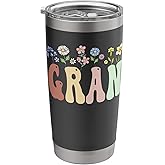 Gran Gifts Women Wildflower Floral Design Gran Stainless Steel Insulated Tumbler