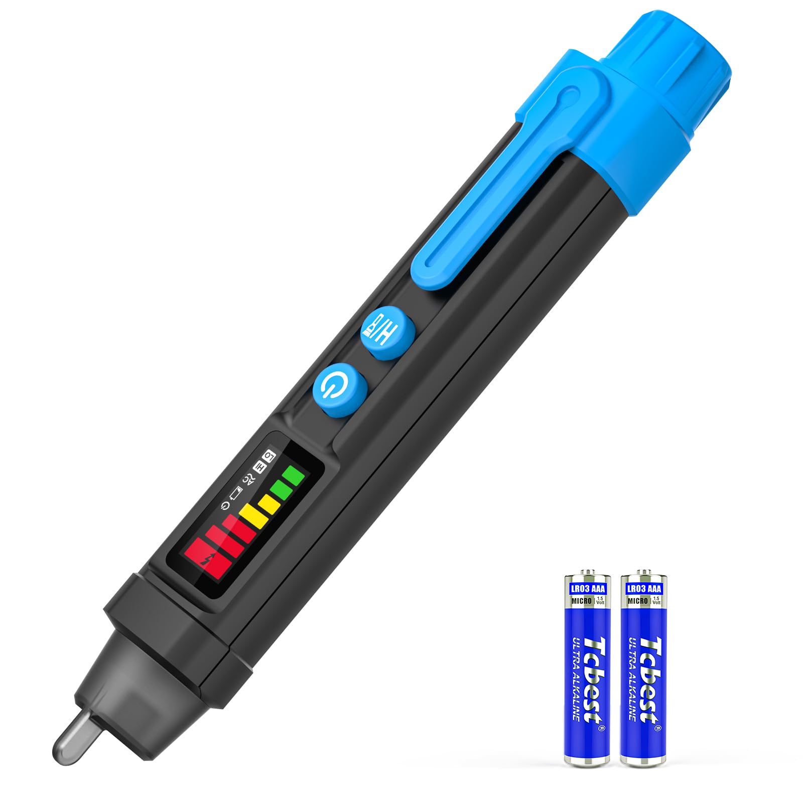 MESTEK Voltage Tester, Dual-Range 12V-1000V/48V-1000V Non-Contact, NCV, Flashlight, Buzzer Alarm, Wire Breakpoint Finder