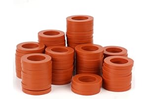 Oligei 72PCS Heavy Duty Red TPR Garden Hose Washer, Fits 3/4" Faucets & Hoses
