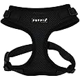 Authentic Puppia RiteFit Harness with Adjustable Neck, Black, Small