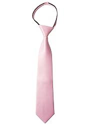 Spring Notion Boys' Satin Zipper Necktie with Gift