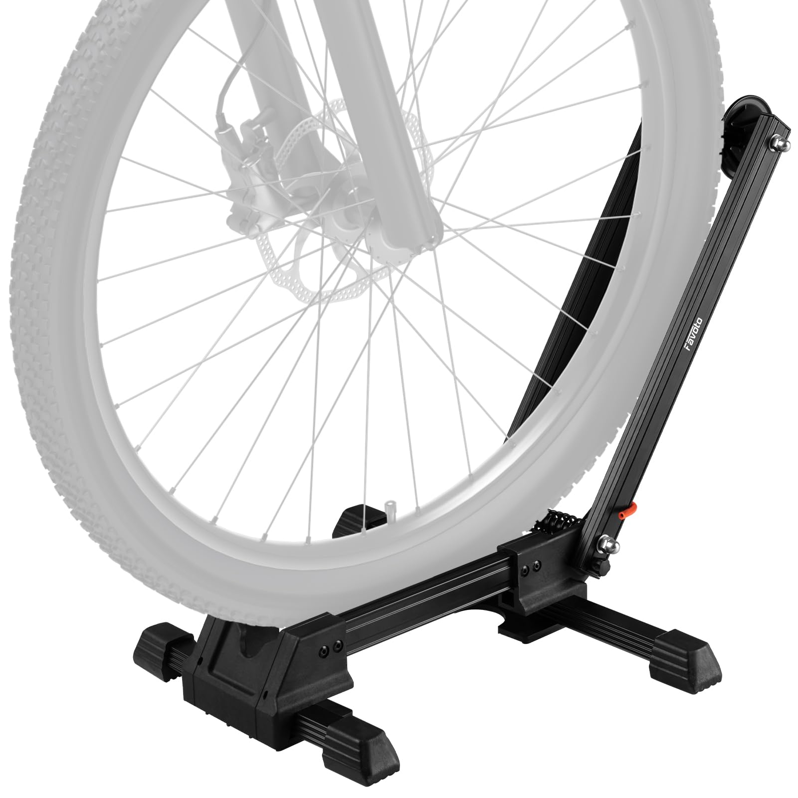 Photo 1 of Favoto Folding Bike Stand Floor - Mountain & Road Bicycles Indoor Outdoor Garage Storage - Bicycle Parking Rack Foldable Fit 20”-29” Bikes (1 Bike Rack)