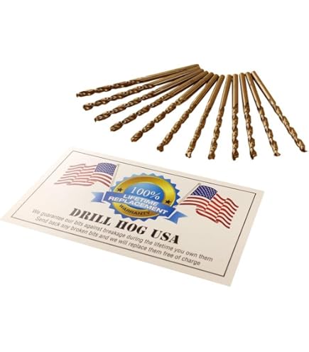 Set De 29 Forets Drill Hog M42 Cobalt - Perceuses à Métaux Résistantes, Garantie à Vie !