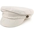 SK Hat shop Men's Summer Cotton Greek Fisherman Sailor Fiddler Driver Hat Flat Cap