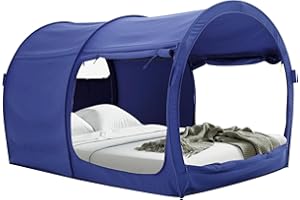 LEEDOR Bed Tent Dream Tents Bed Canopy Shelter Cabin Indoor Privacy Warm Breathable Pop Up Twin Size for Kids and Adult Patent Pending(Mattress Not Included)