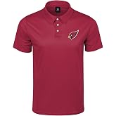 FOCO NFL Men's Officially Licensed Football Team Color Primary Logo Performance Short Sleeve Polyester Polo Shirt