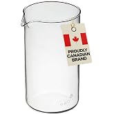 GROSCHE Borosilicate 3.3 Glass French Press Replacement Beaker, 34 oz