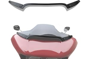 LUXEMOTO Windshield Trim Kit for Road Glide 15-24, Black Split Aluminum Windscreen Side Center Trim Kit for Harley Touring Ro