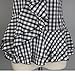 AOEMI Women Sleeveless Plaid Blouses Ruffles Trim Vintage Gingham Retro Style Peplum