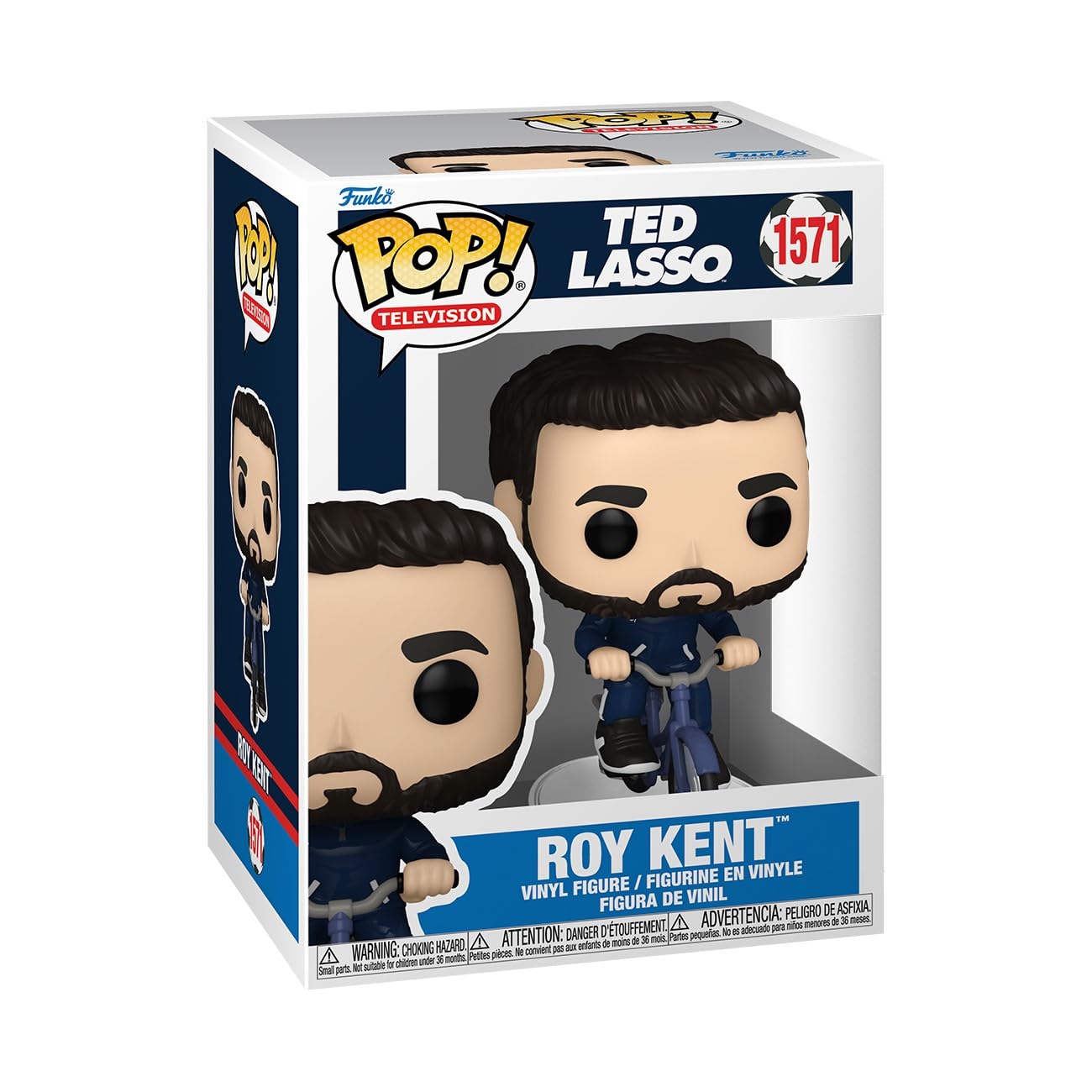 Funko Pop! TV: Ted Lasso – Roy Kent on Bike - Collectable Vinyl Figure - Gift Idea - Official Merchandise - Toys for Kids & Adults - TV Fans - Model Figure for Collectors and Display