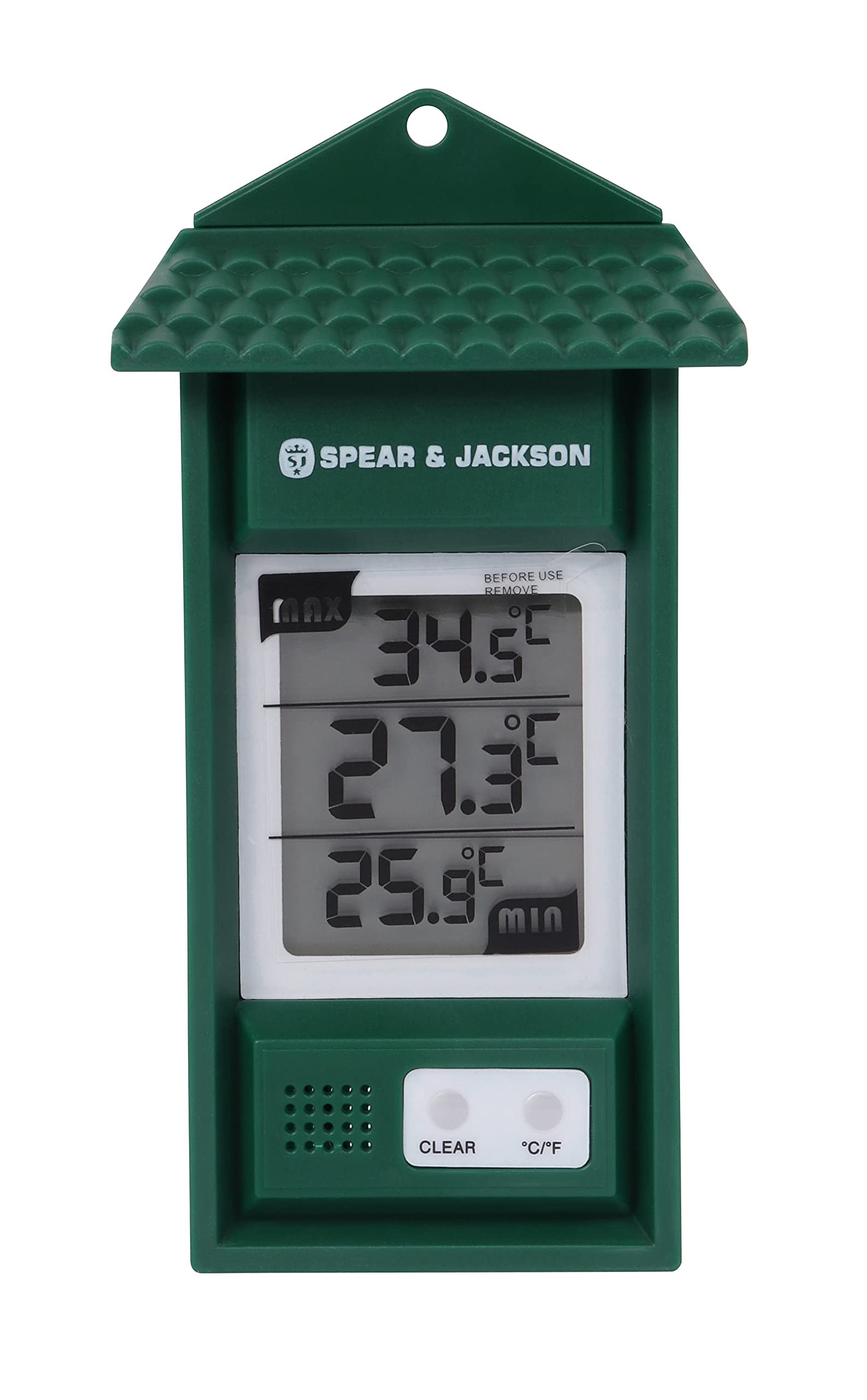 Spear & Jackson 53106 Min/Max Digital Thermometer, Green